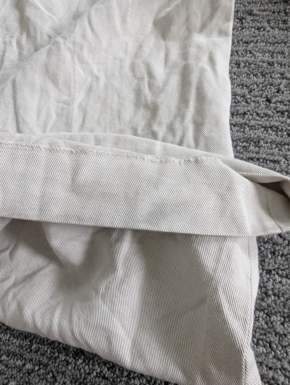 Madewell Double-Pleated Trouser in Cotton-Linen Blend in Bone Cream - Picture 15 of 16